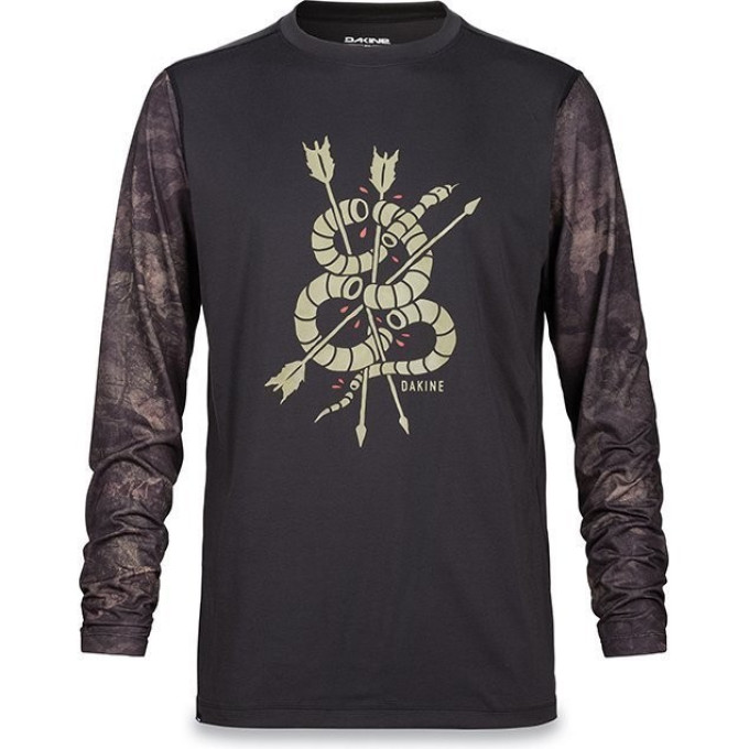 Фуфайка (термобелье) LW DAKINE GRANT CREW BLACK/PEAT CAMO Размер S 10000686 (0610934076431)