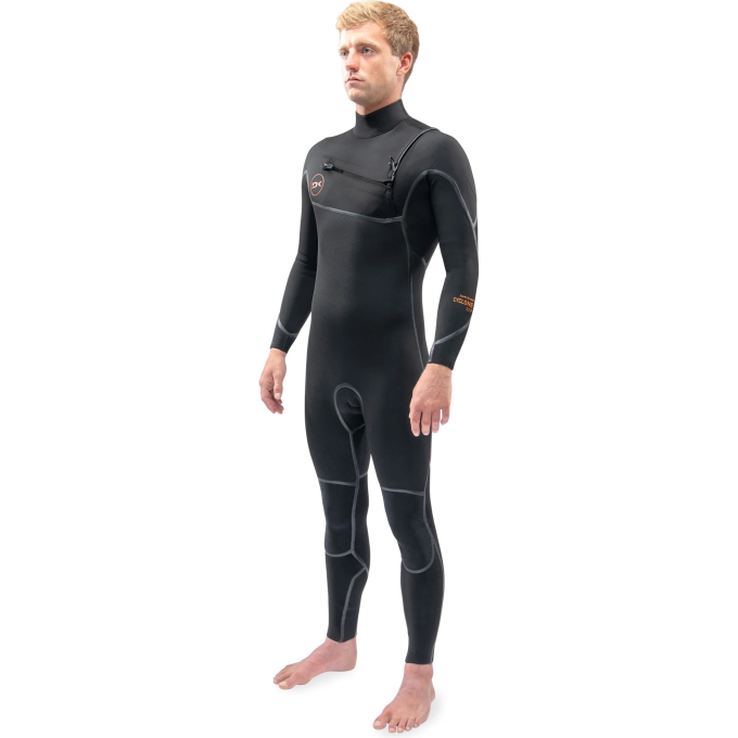 Гидрокостюм DAKINE MEN'S CYCLONE CHEST ZIP FULL SUIT 4/3mm Black, размер S DK22M43CZ (0604565591449)