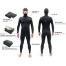 Гидрокостюм DAKINE MEN'S MISSION CHEST ZIP HOODED 4/3mm Black Размер M DK21M43HMZ (0604565433428)