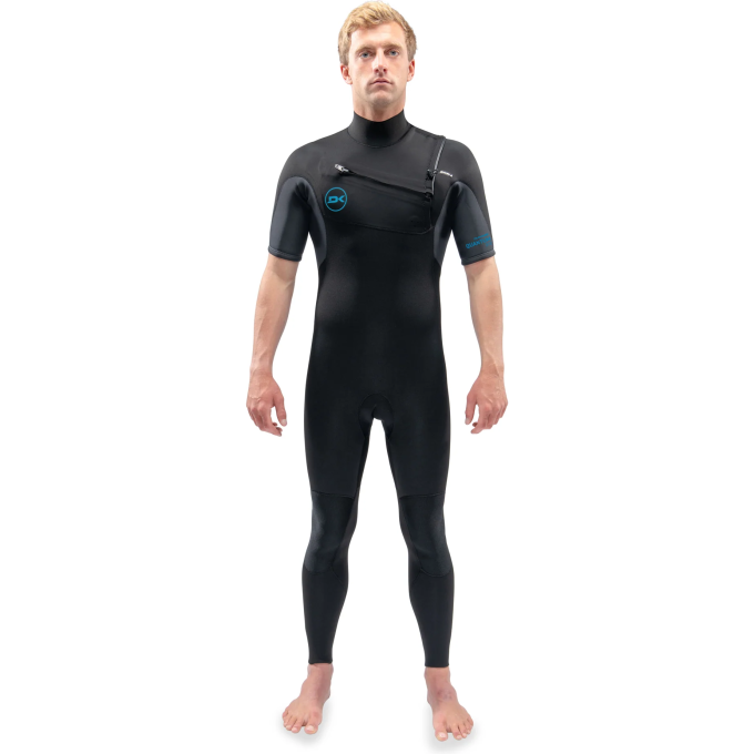 Гидрокостюм DAKINE MEN'S QUANTUM CHEST ZIP SHORT SLEEVED FULL SUIT 2/2mm Black/Grey, размер MT DK22M22QSSZ (0604565593849)