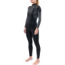 Гидрокостюм женский DAKINE WOMEN'S QUANTUM CHEST ZIP FULL SUIT 3/2mm Black/Grey Размер 12 DK21W32QZ (0604565437303)